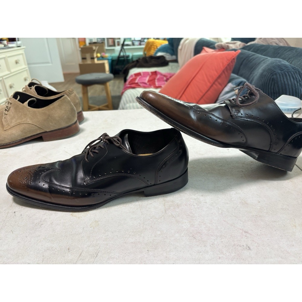 Cole Haan Air‎ Brown Ombre Wingtip Oxford Shoes Mens Size 10 M